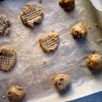 {I Made These For Me} Vegan Gluten-free Peanut Butter Chocolate Chip Cookies